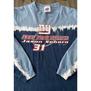 Vintage New York Giants Jason Sehorn #31 L/S T-Shirt Tie Dye Joy Athletic (XL)